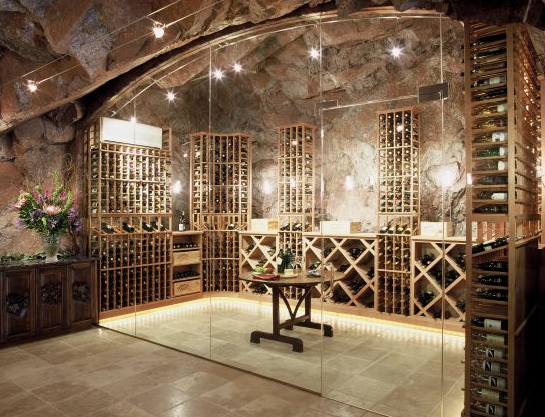 beautiful wine cellars