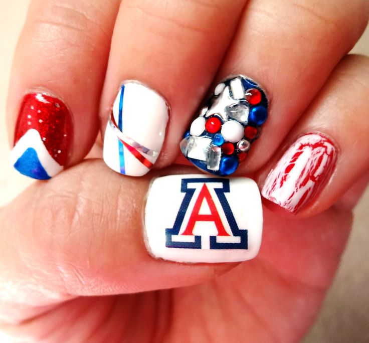 Cheer on Your Team with AZ Football-Inspired Nail Art - Style Files