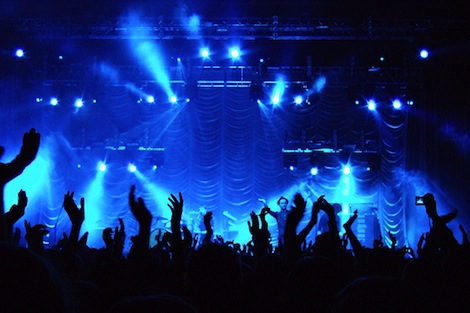 Hands in the air - in concert